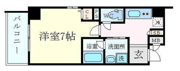 アスヴェル京都西大路御池の物件間取画像